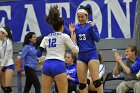 Volleyball vs Emerson  Wheaton College Women's Volleyball vs Emerson College. - Photo by Keith Nordstrom : Wheaton, Volleyball, VB2019